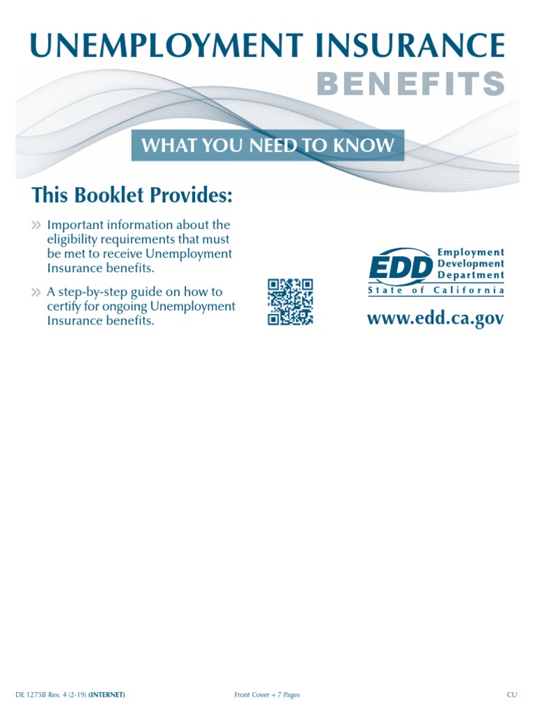 EDD UI Benefits PDF Unemployment Benefits Economies
