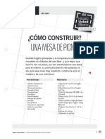 UNA MESA DE PICNIC CÓMO CONSTRUIR_ 3 nivel dificultad - PDF Descargar libre