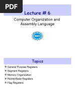 Lecture # 6: Computer Organization and Assembly Language