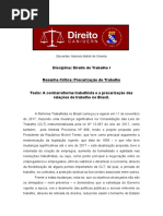 Precarização do Trabalho