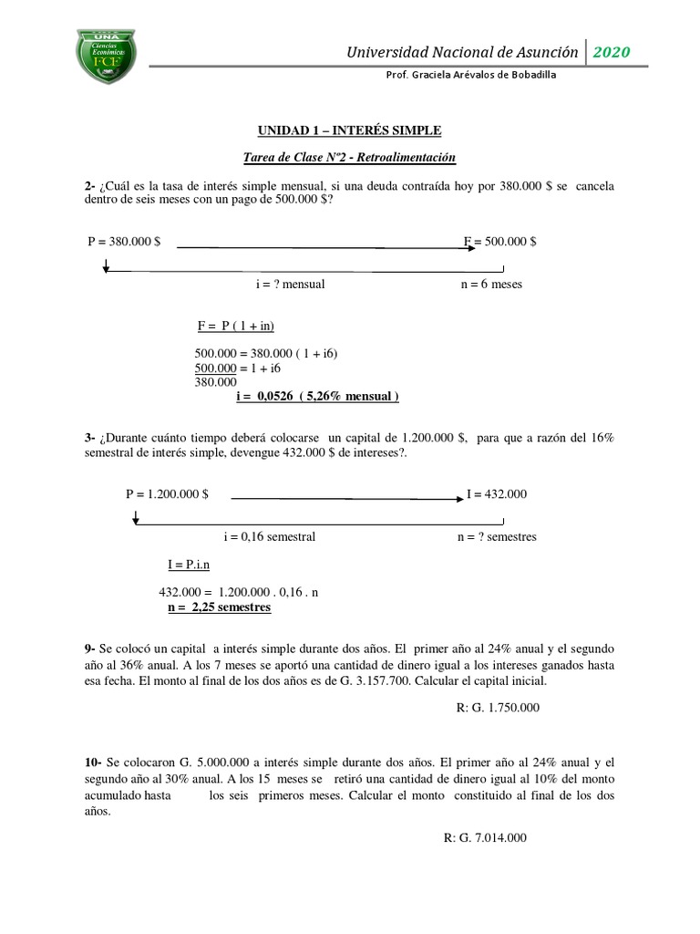 Unidad 1 - Tarea de Clase 2 PDF | PDF | Business