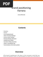 Brand Positioning Ferrero: Jovana Ristovska