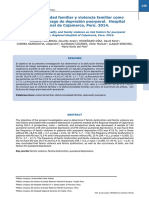 Disfuncionalidad Familiar y Violencia Familiar Como Factores de Riesgo de Depresion Puerperal