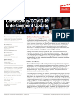 COVID19 Entertainment Update