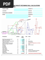 Gabion Retaining Wall Design Calculations | PDF | Geotechnical ...