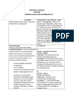 Lesson Plan 1 Reflection