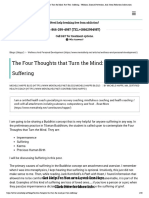 The Four Thoughts That Turn The Mind - Part Two - Suffering - Wellness, Disease Prevention, and Stress Reduction Information