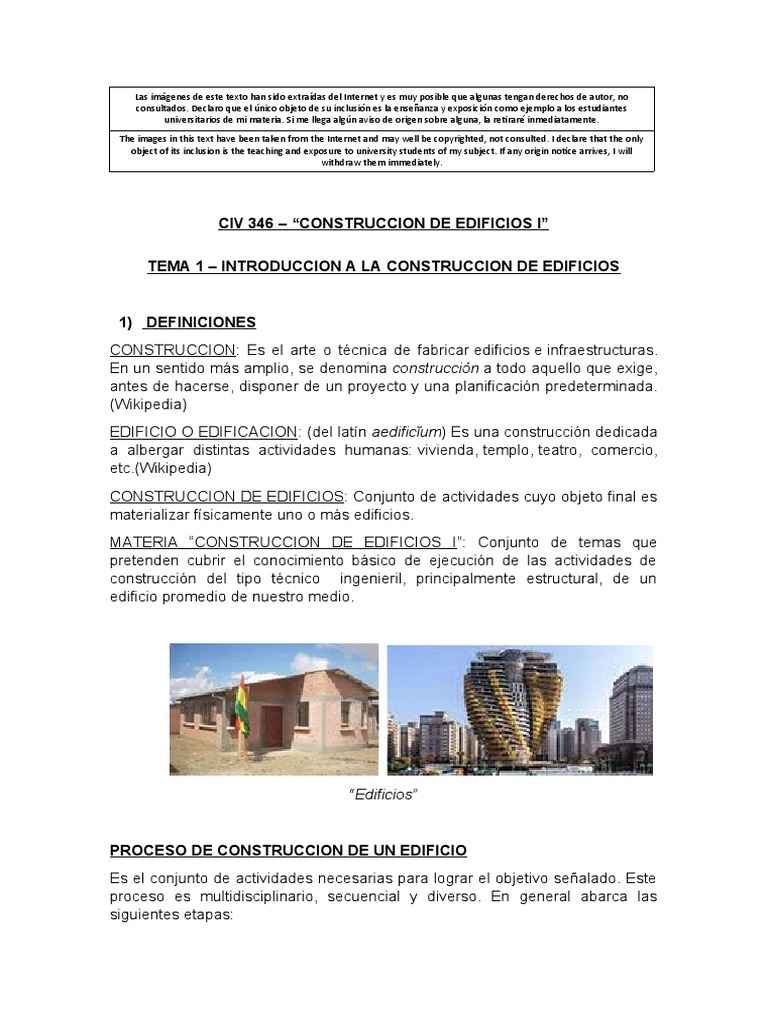 Introduccion A La Construccion De Edificios Pdf Planificación