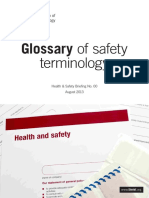 Glossary of Safety Terminology