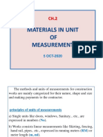 CH2. Material in Unit of Measurement