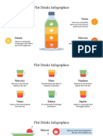 Infografía Flat Drinks Infographics