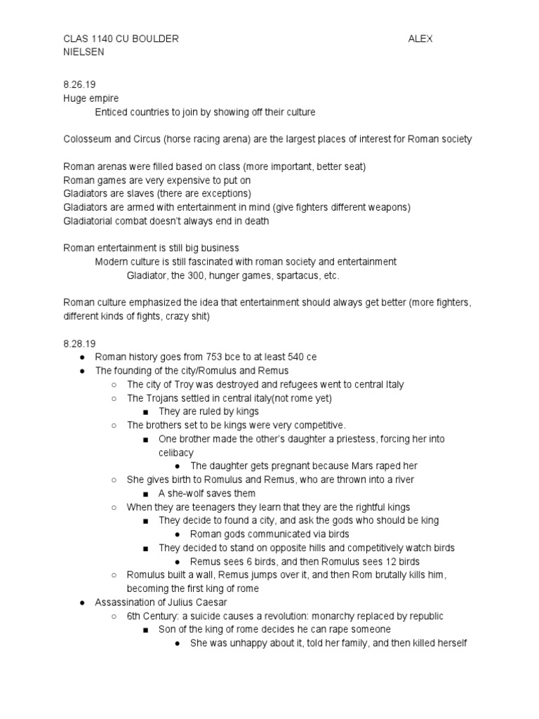 Bread and Circuses PDF Ancient Rome Freedman