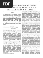 RLC System With Application in Ultrasound Equipment For Non Destructive Tests in Concrete