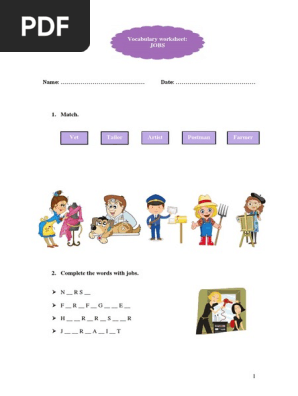 vocabulary worksheet
