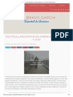 Bravo García, Eva (2014) - Política Lingüística en América (Siglos XVI y XVII) PÁGINA WEB