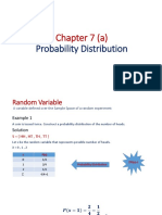 Chapter 7 (A) : Probability Distribution