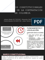 Fundamentos Constitucionales y Legales de La Contratación en Colombia