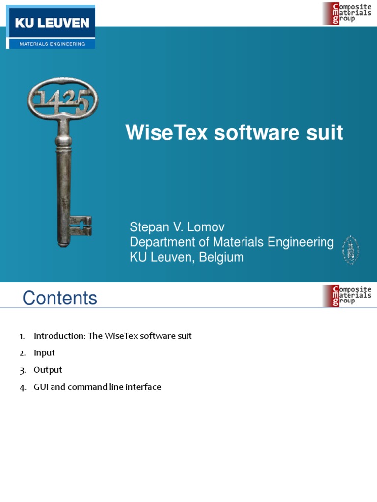 WiseTex Software Suite Overview | PDF | Graphical User Interfaces ...