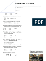 EXAMEN IV BIMESTRAL DE Quimica