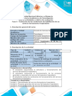 Guia de Actividades y Rubrica de Evaluacion - Fase 5 - Evaluación de Las Condiciones de Habilitación de Un Servicio Farmacéutico Hospitalario - AJUSTADA PANDEMIA COVID-19