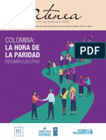 Atenea Colombia-La Hora de La Paridad - Resumen Ejecutivo PDF