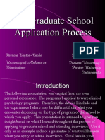 The Graduate School Application Process