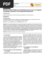 Review of Aida Walqui's Scaffolding Instruction For English Language Learners: A Conceptual Framework