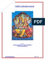 Sree Vishnu Sahasranama Stotram PDF