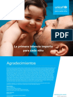 La Primera Infancia Importa para Cada Nino UNICEF PDF