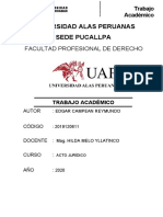 TRABAJO ACADEMICO Acto Juridico