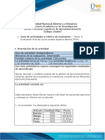 Guía de Actividades y Rúbrica de Evaluación - Tarea 5 - Evaluación Final Del Curso Prueba Objetiva Abierta (POA)