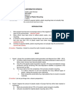 IS - Preparation Outline - The Myth of Plastic Recycling PDF