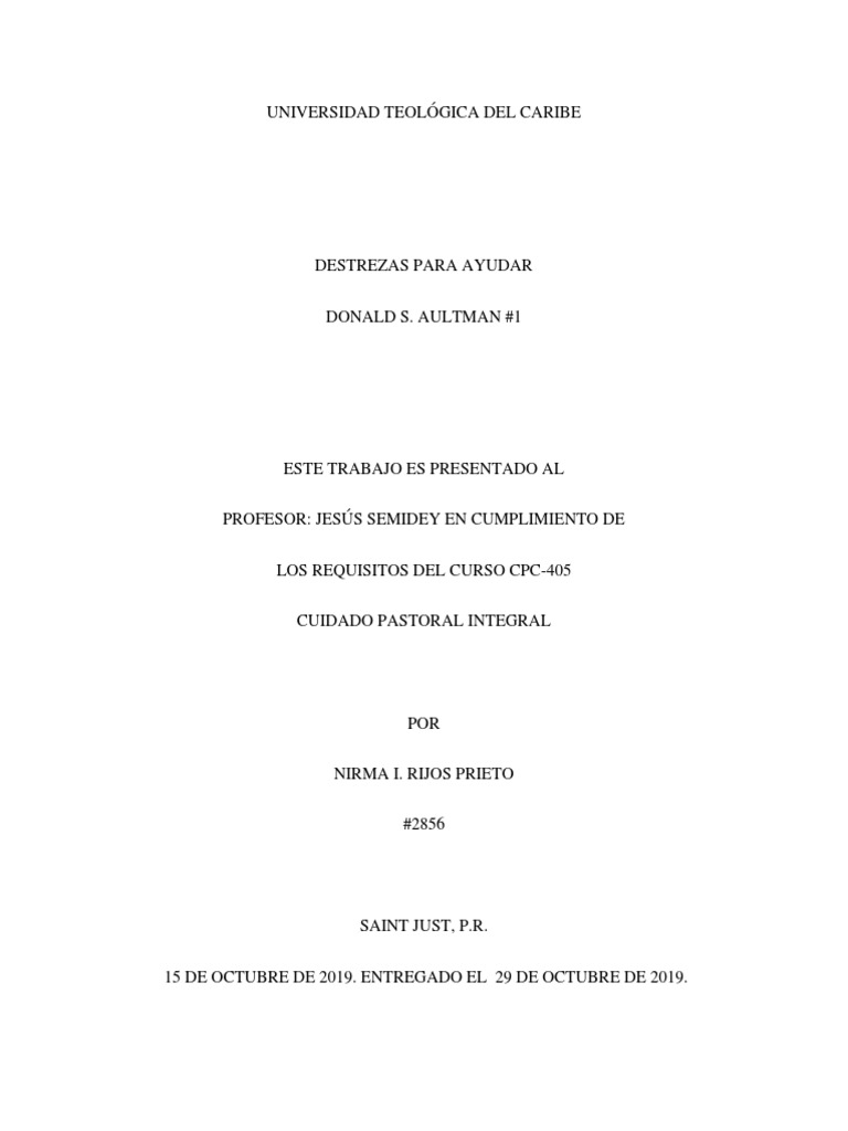 Aultman 1 PDF PDF Jesús Dios