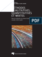 Méthodes Qualitatives, Quantitatives Et Mixtes - Dans La Recherche en Sciences Humaines, Sociales Et de La Santé (PDFDrive) PDF