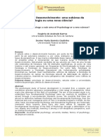 Artigo Psicologia Do Desenvolvimento Uma Subàrea Da Psicologia Ou Uma Nova Ciência - 09.09.2020 PDF
