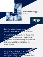 Nanotechnology:: Its Risks