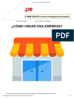 ¿Cómo Crear Una Empresa - MYPES - Pe PDF