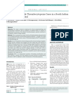 12 OA Evaluation of Febrile Thrombocytopenia Cases