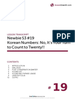 Newbie S3 #19 Korean Numbers: No, It's Your Turn To Count To Twenty!!