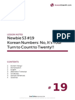 Newbie S3 #19 Korean Numbers: No, It's Your Turn To Count To Twenty!!