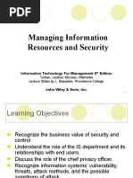 Managing Information Resources and Security: Information Technology For Management 6 Edition