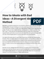 Bad Ideas Method For Ideation