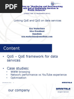 Linking Qoe and Qos On Data Services