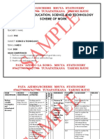 Scheme-Science & Tech STD 5 - 2021