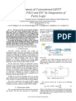 Improvement of Conventional MPPT Techniques P&O and INC by Integration of Fuzzy Logic