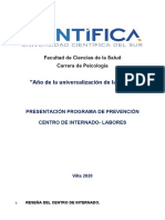 Presentación Introducción - Programa de Prevención - 2020-1