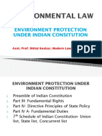 On Env. Protection Under Indian Constitution