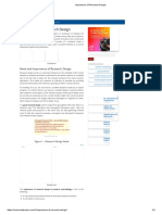 Importance of Research Design PDF