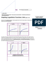 Graphing Logarithmic Functions - Introduction