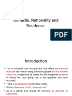 Domicile, Nationality and Residence Explained